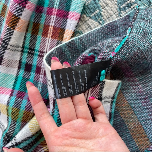 Anthropologie Rosetta Cropped Plaid Jacket - Picture 7 of 12